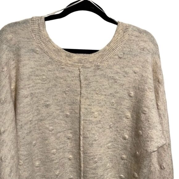 William Rast- Women’s Long Sleeve Nubby Sweater Ivory Alpaca Blend, Size Large - Picture 4 of 11